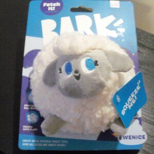 Bark Fluffy Sheep Dog Toy with Blue Eyes